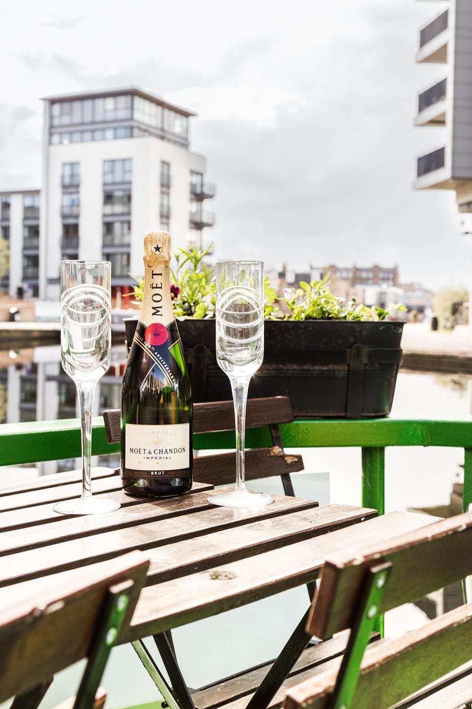 Champagne on deck