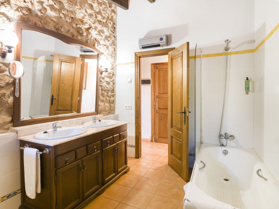 Free toiletries, hair dryer, bidet, towels