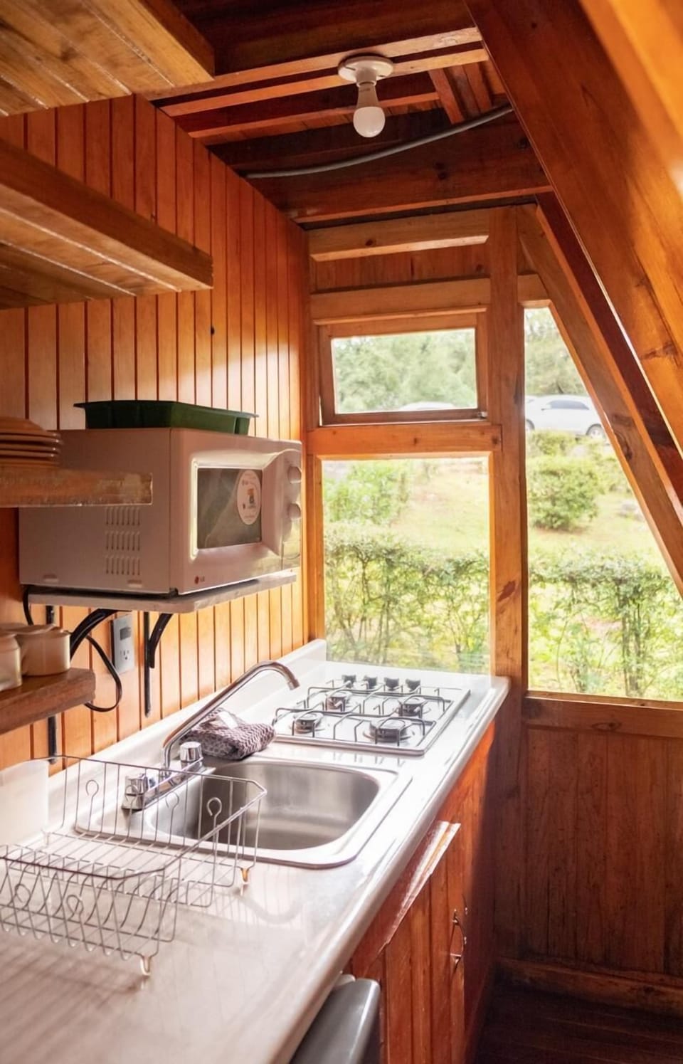 Family Cabin | Private kitchen | Cleaning supplies