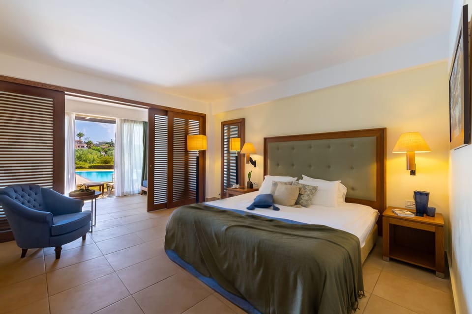 Family Room (with Sharing Pool) | Premium bedding, minibar, desk, blackout drapes