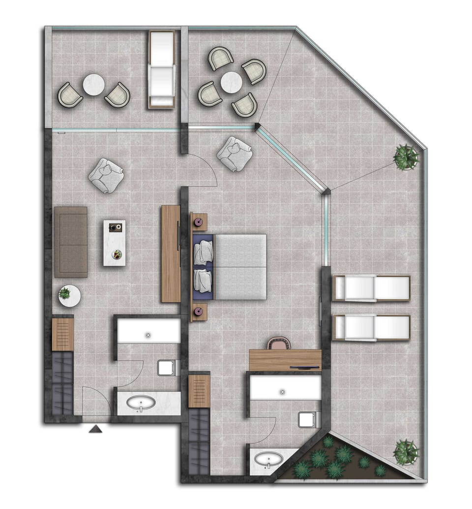 Executive Suite, Sea View | Floor plan