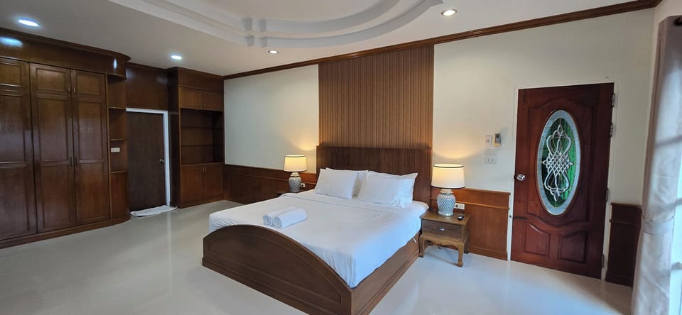 2-bedroom pool villa with shared pool | Down comforters, in-room safe, blackout drapes, iron/ironing board