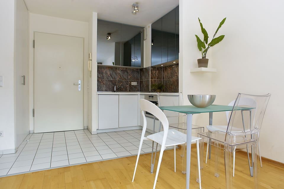 Marble Kitchen equipped with every comfort, coffe machine, microwave oven & more
