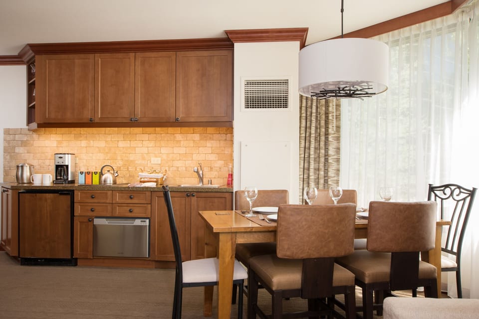 Dining area and resort style kitchen. 