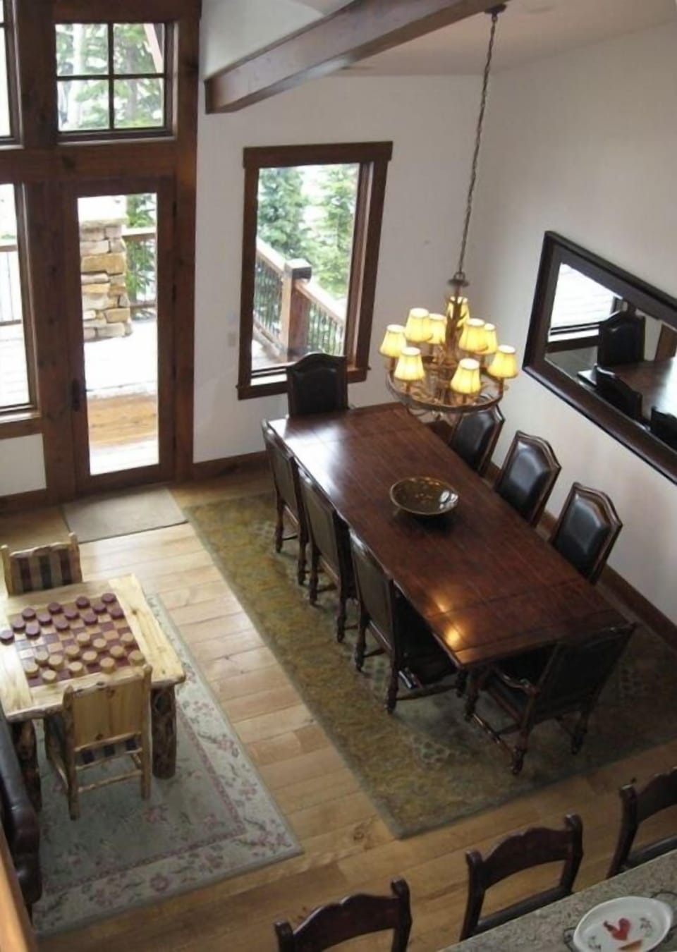 High beamed ceilings and large common spaces Larkspur at Deer Valley