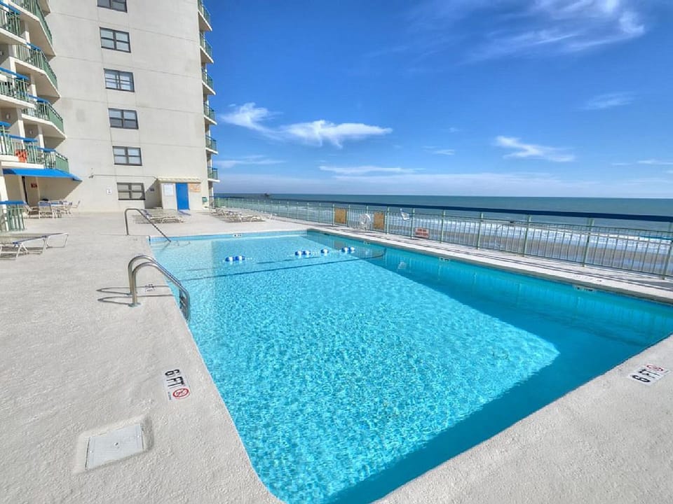 Gorgeous ocean front pool located on the 4th floor which means the best views