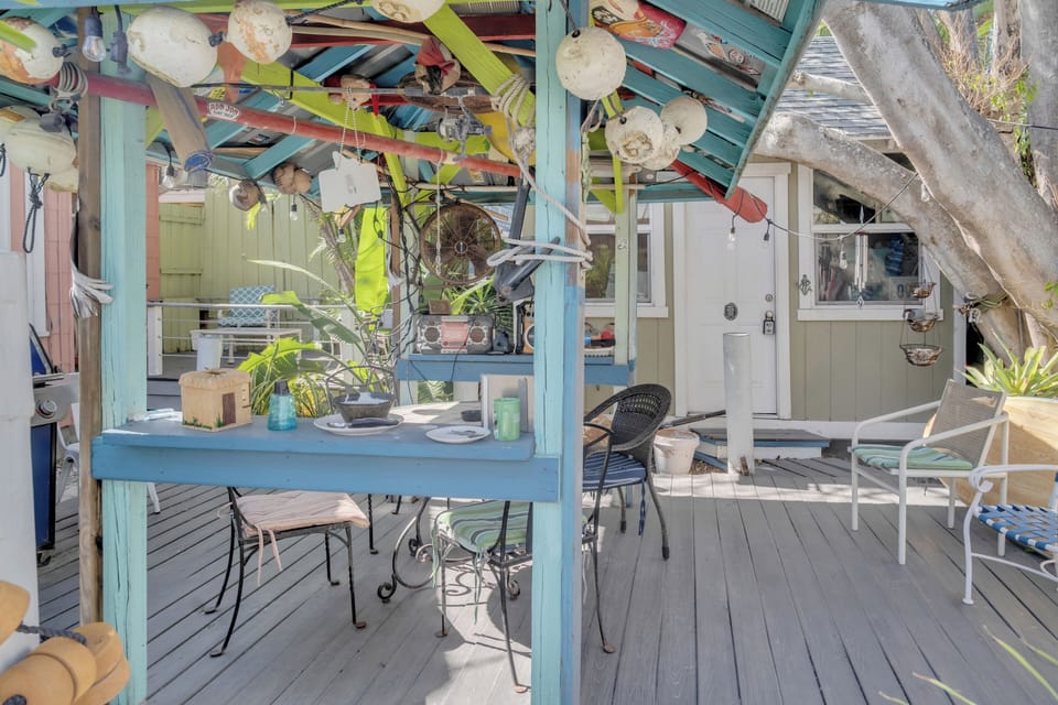 Wood Deck and Tin Roof Gazebo