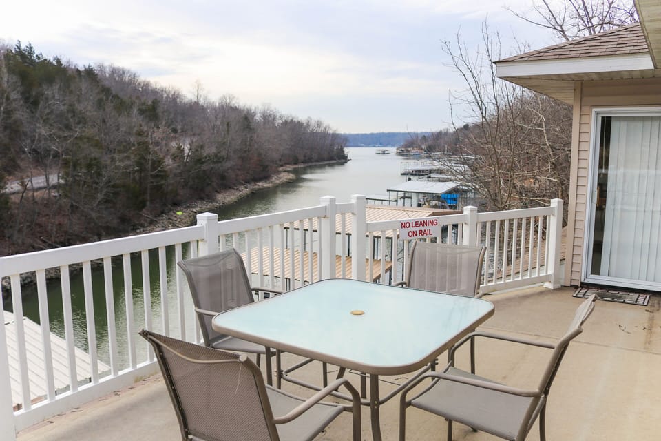 Top story deck offers amazing views of main channel and golf course.