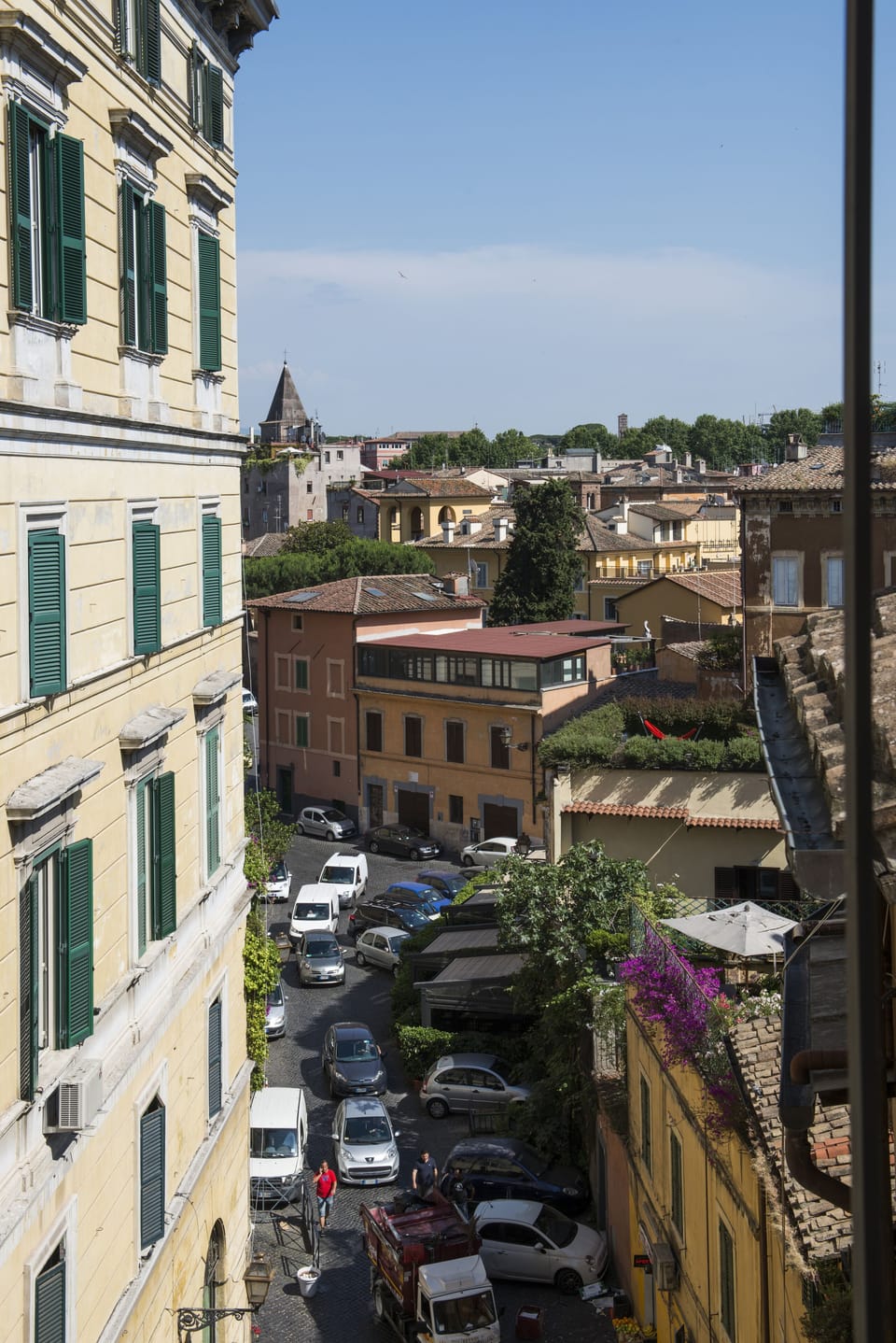 From the terrace: the other side of Trastevere