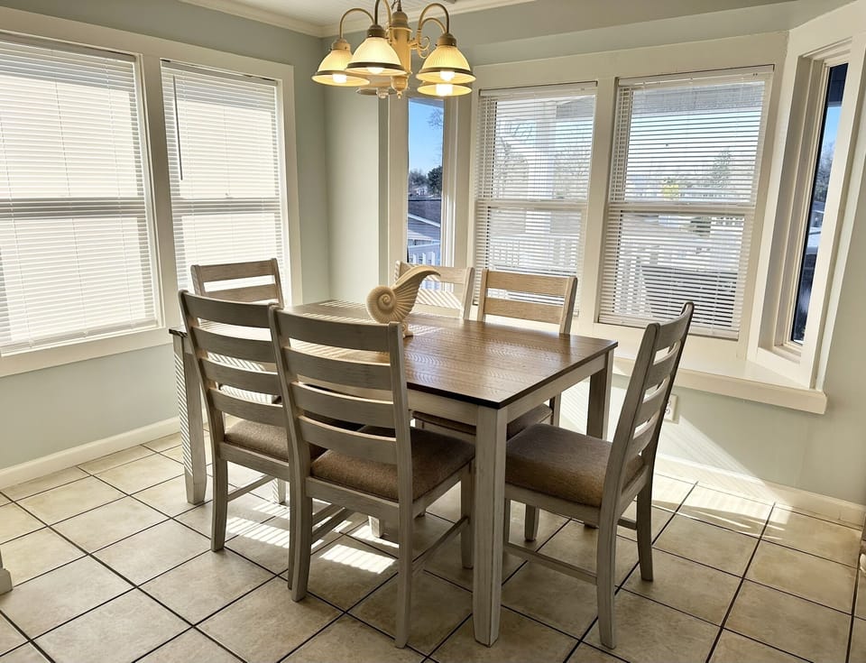 Second Floor Dinner Table with 6 seats. 