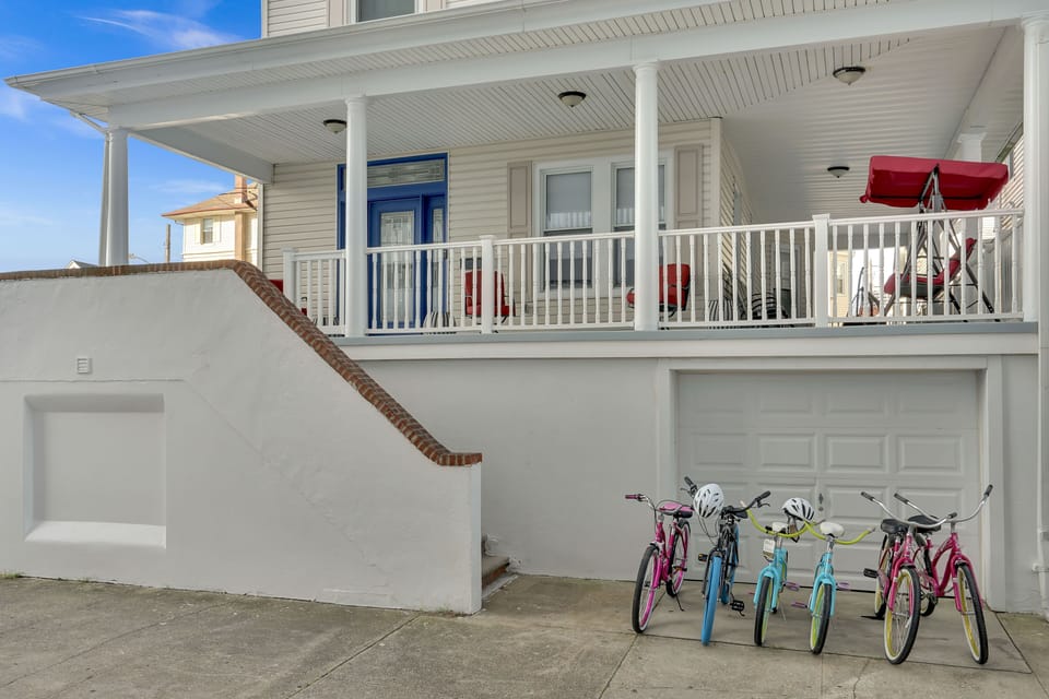 front of home enjoy biking on the boardwalk 