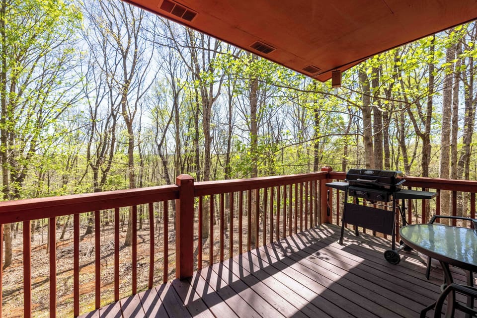 Back Deck with Gas Grill