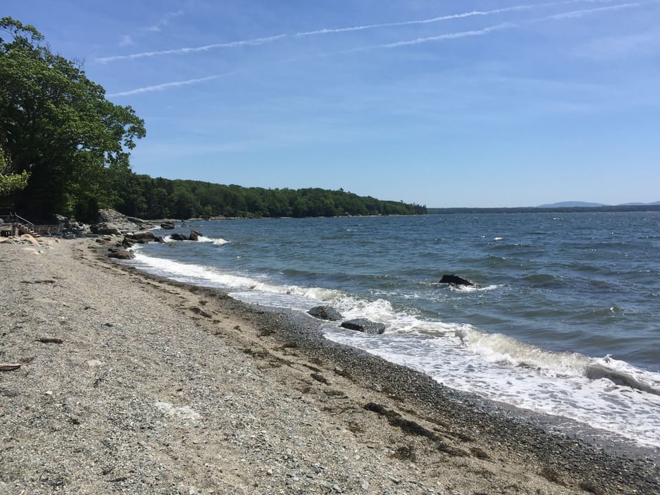 Private beach located 300' stroll down the private lane.