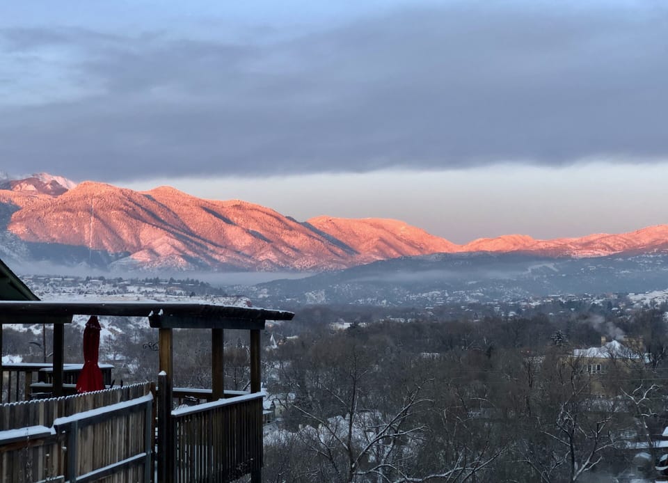 The view from the deck. 