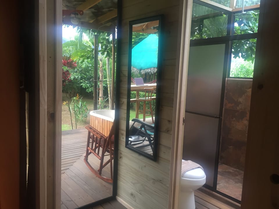 Master bedroom, bathroom, terrace