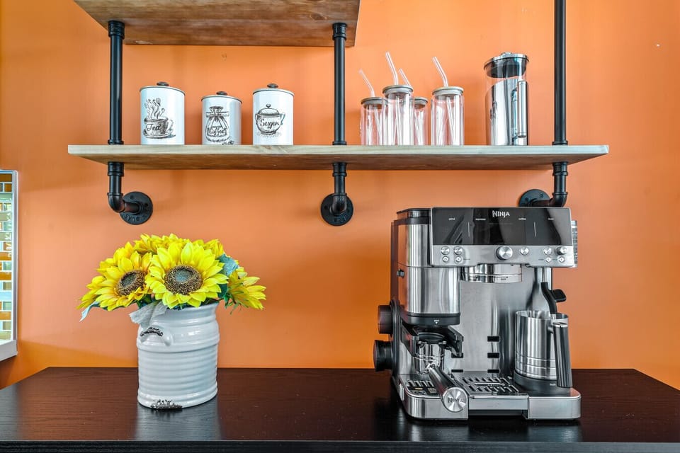 Espresso bar for slow desert mornings