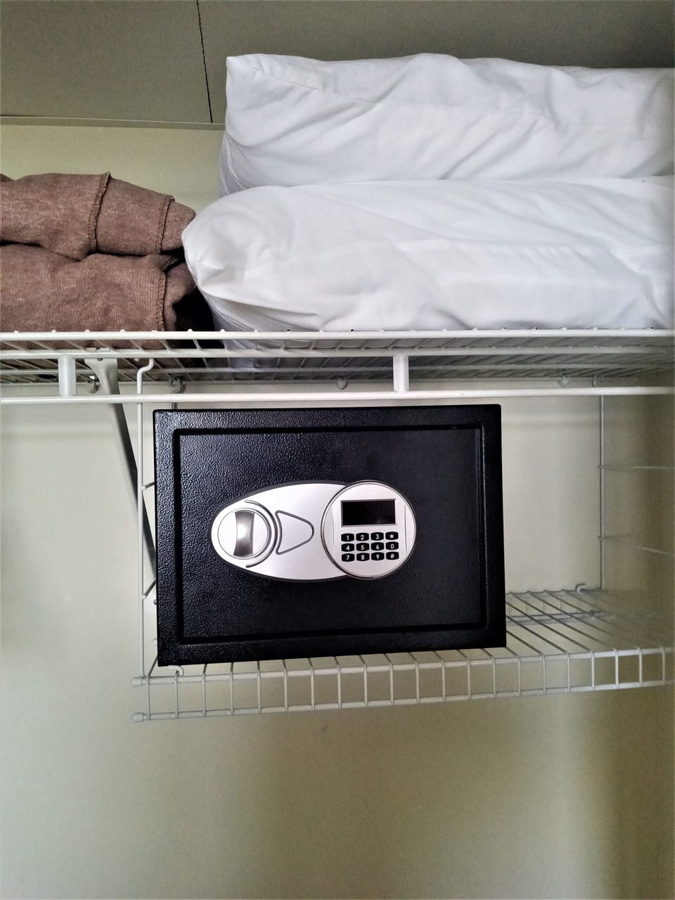 Keep your valuables secure with our in-room security safe.