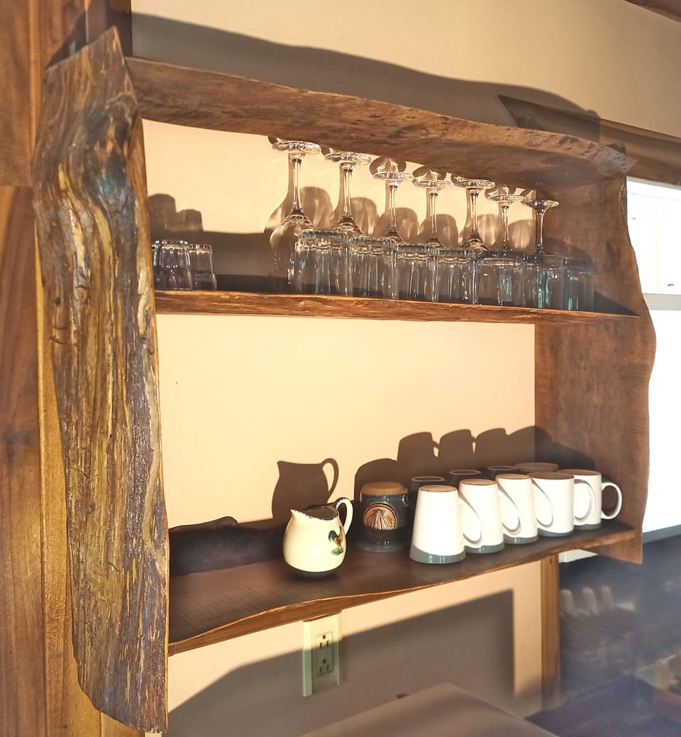 Handmade shelf.