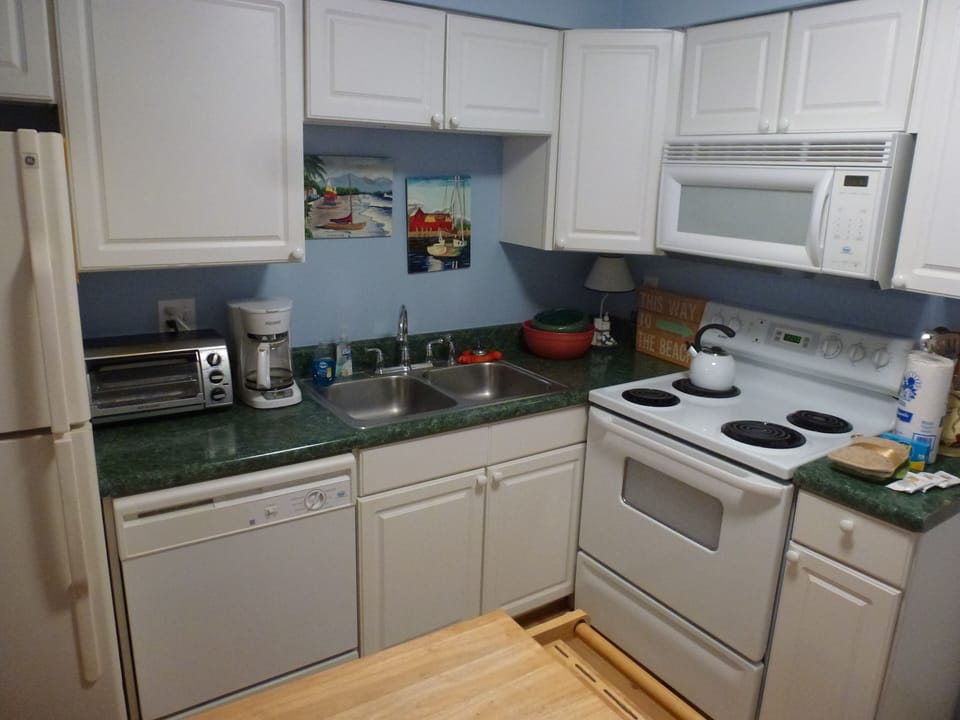 coffee maker , toaster oven along with many other small appliances you may need