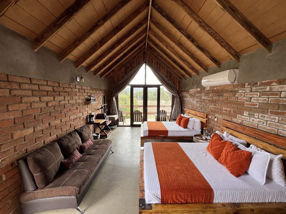 Family Cabin, 1 Bedroom, Vineyard View | Blackout drapes, iron/ironing board, free WiFi, bed sheets