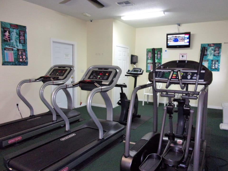 Fitness room - located in building next to pool