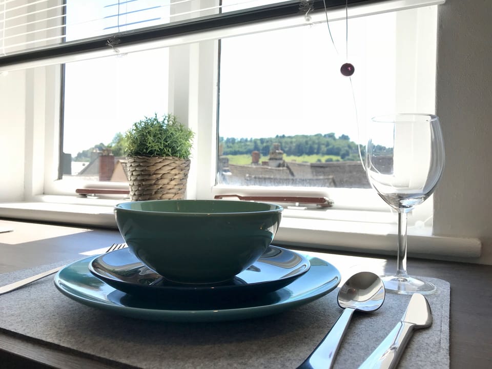 Colourful crockery
