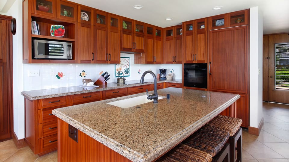 Poipu Kapili Resort #12 - Fully Equipped Kitchen & Breakfast Bar - Parrish Kauai