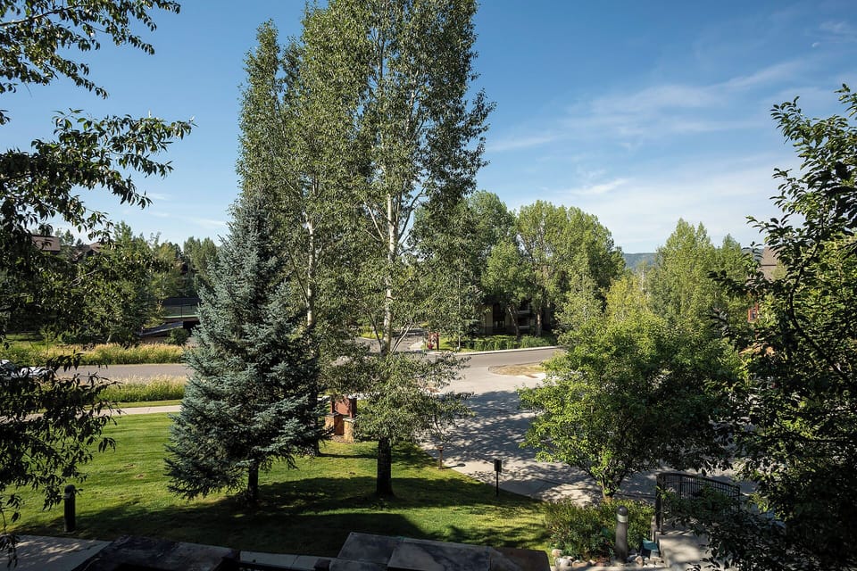 Peaceful suburban neighborhood with tree-lined streets and well-maintained landscaping surrounds the property.