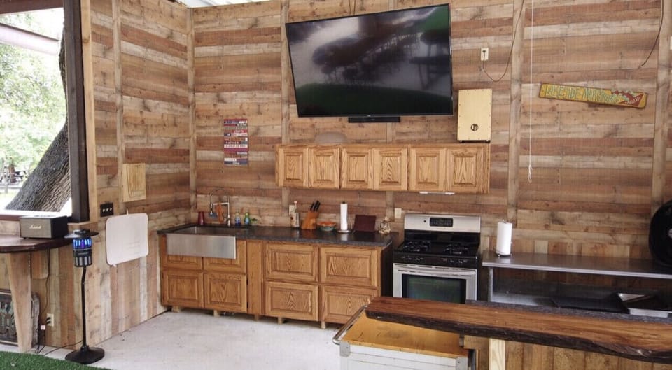 Our shared outdoor kitchen/pavilion! 