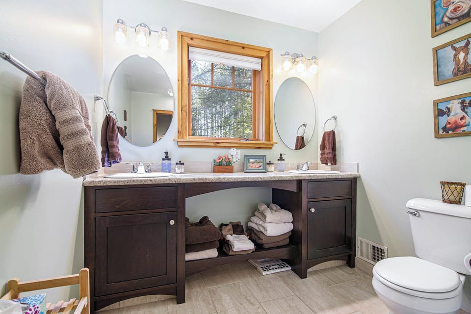Second-floor bathroom, shower only.