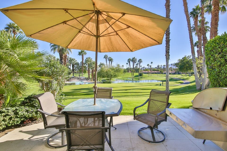 Private BBQ and patio area