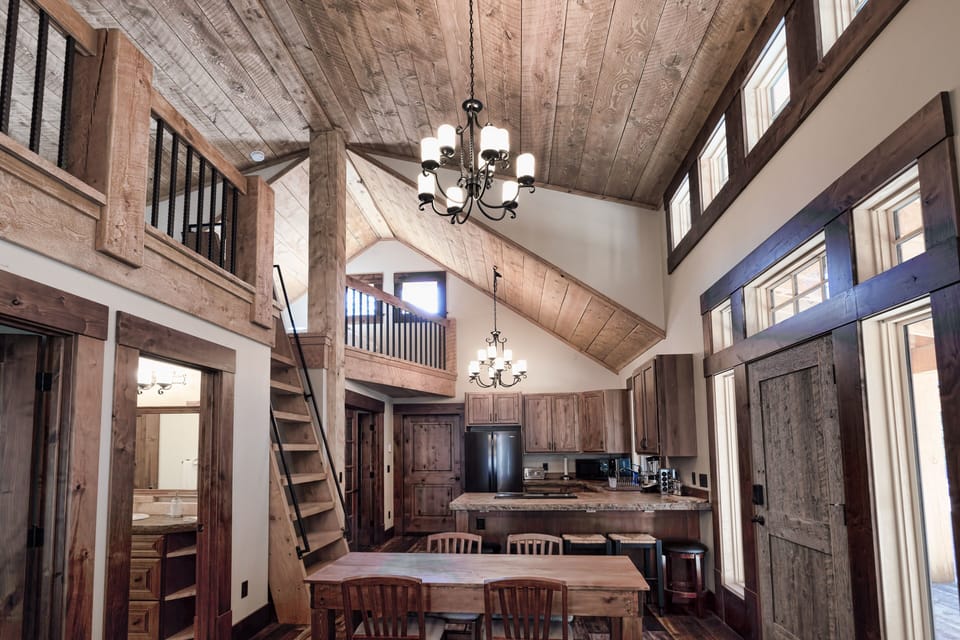 Kitchen area and loft