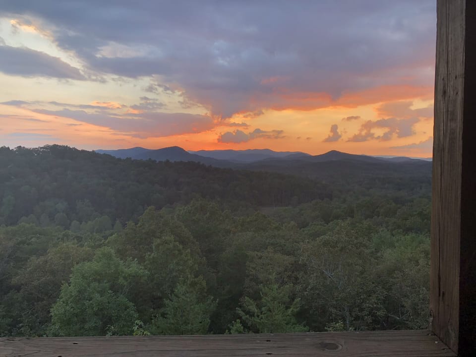 A Change In Altitude Beautiful Sunset Overlooking the Cohutta Wilderness 