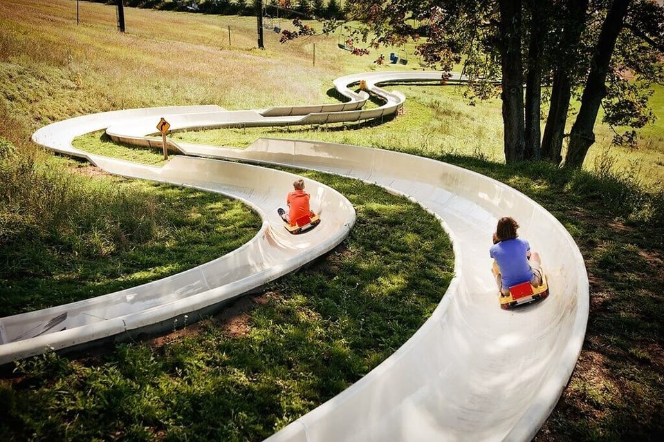 Summer alpine slide.
