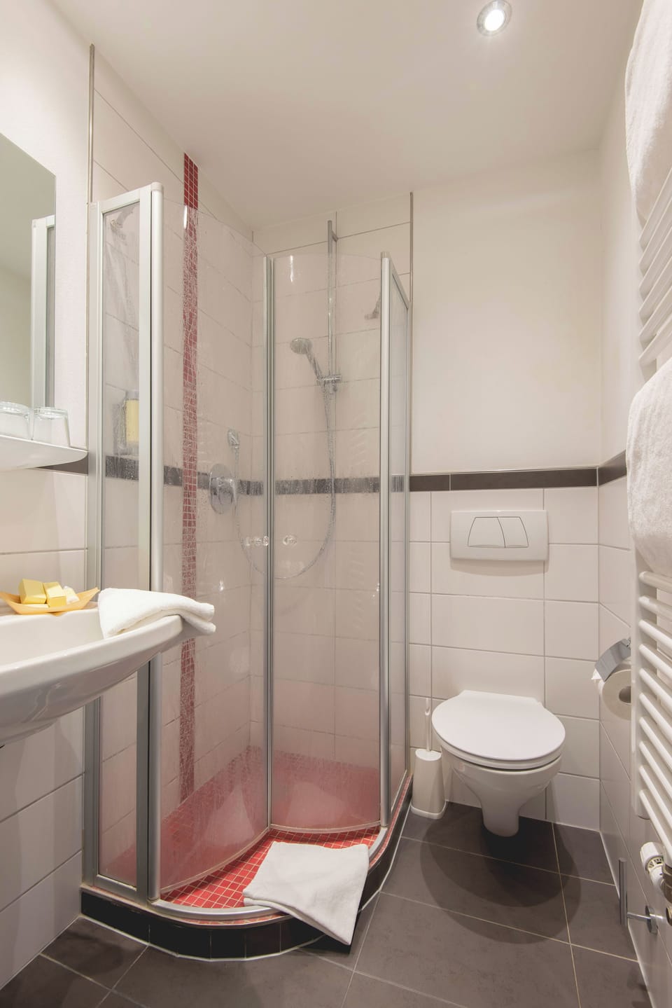 Standard Double Room | Bathroom | Shower, rainfall showerhead, free toiletries, hair dryer
