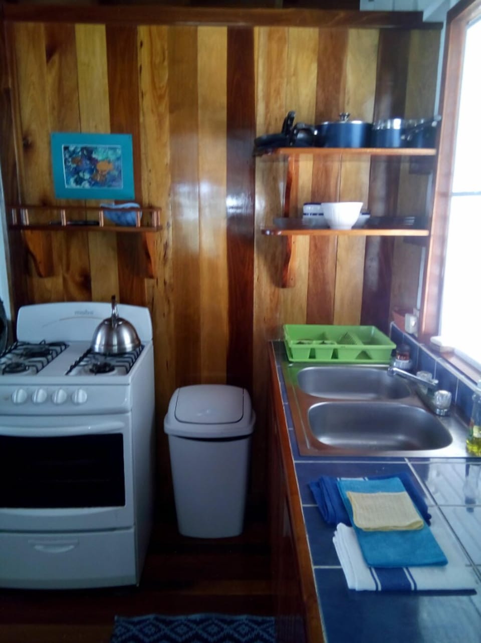 Cottage, 1 Queen Bed with Sofa bed, Beachfront | Private kitchen | Full-size fridge, microwave, oven, stovetop