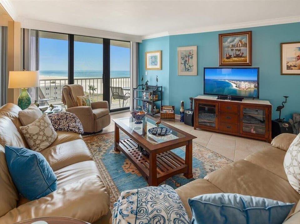 Living Room with Gulf Views