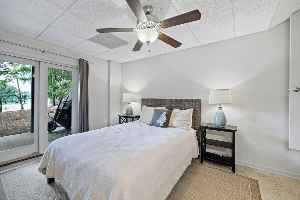 BR #2 in lower level is a Queen size bed.