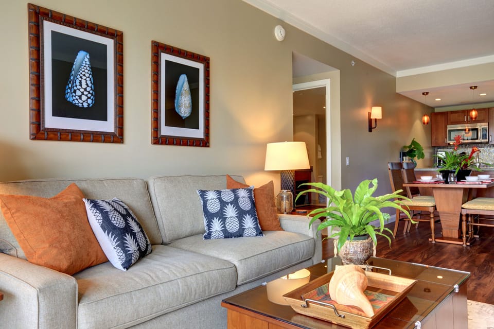 Living room with sofa sleeper