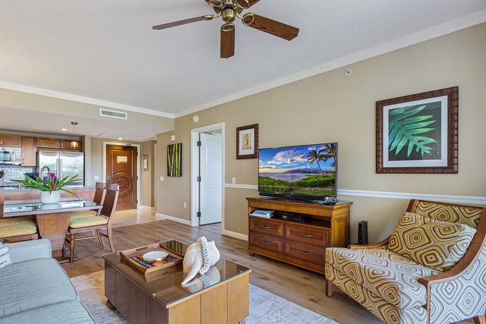 Living room with sofa sleeper