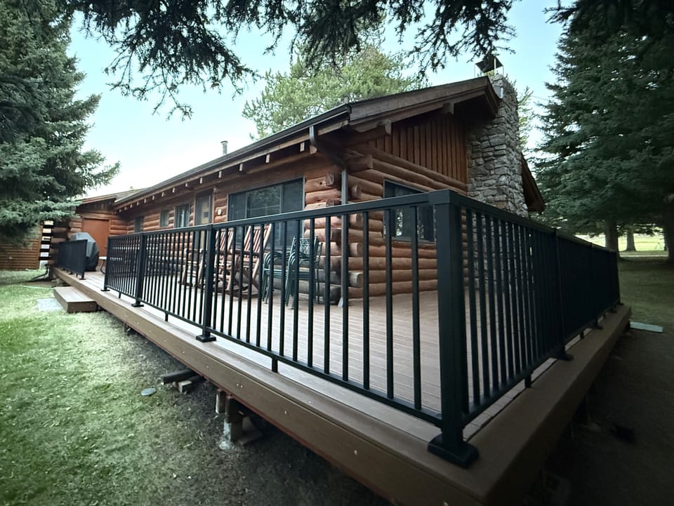 Enjoy the view of the river on the new back deck, sipping your coffee 