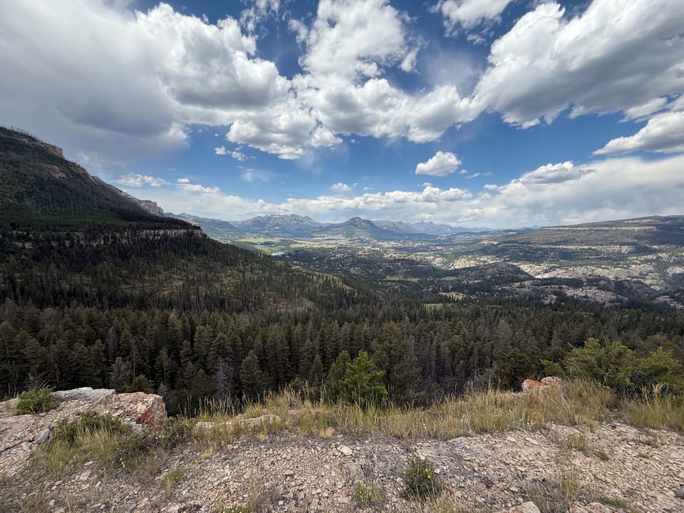 View from Camp Creek looking out over the valley