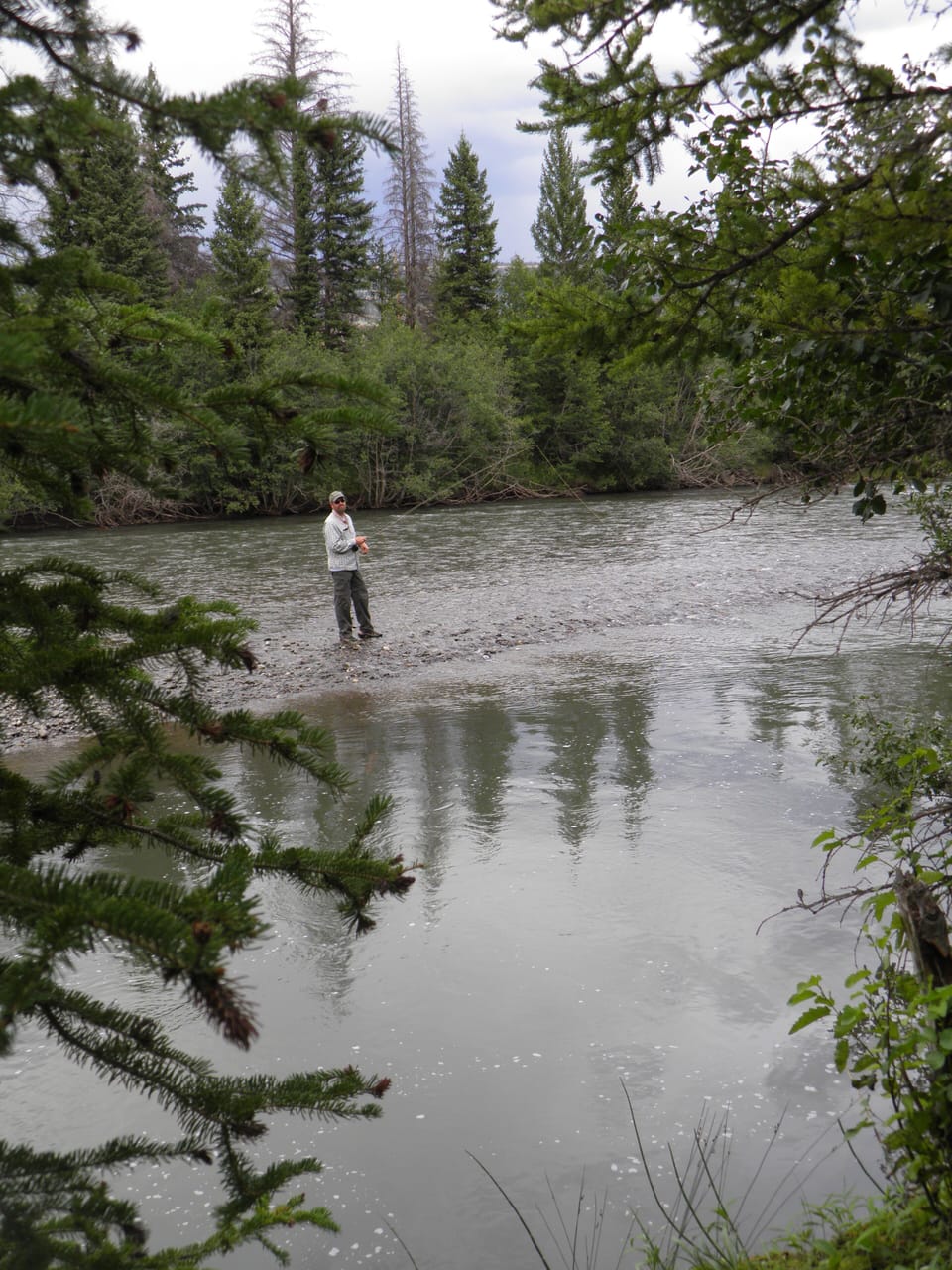 Fishing on the Clarks Fork Yellowstone River