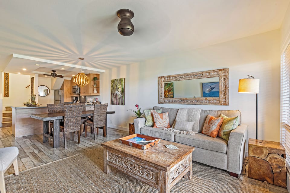 Living room, dining room and kitchen - Open-concept living and dining area, perfect for relaxing, gathering, and sharing meals.