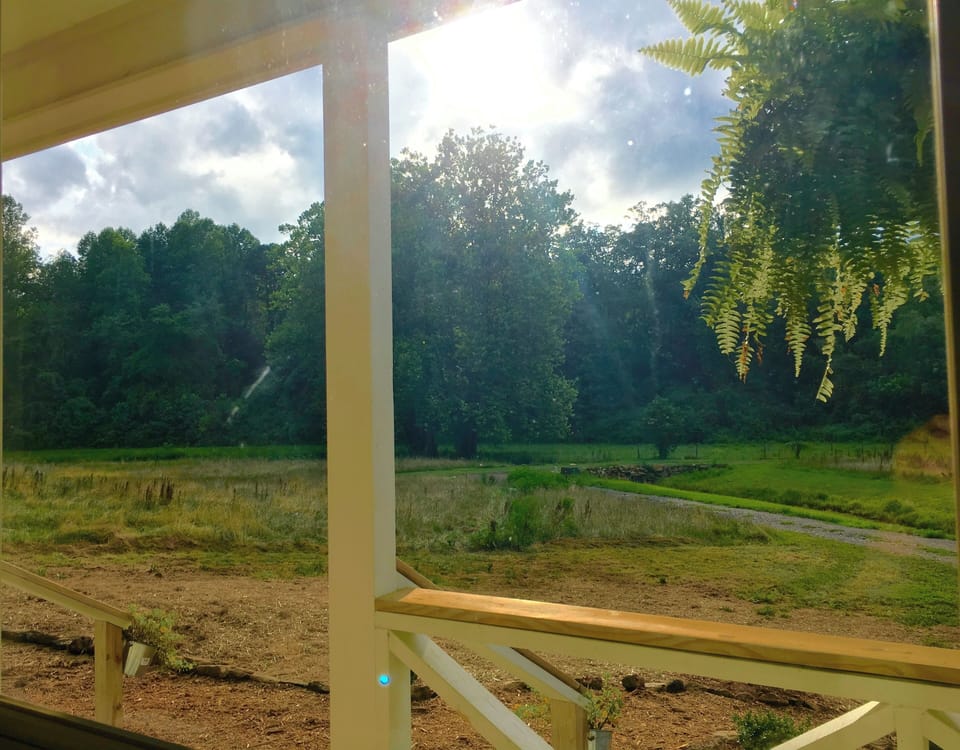 View from the bedroom window