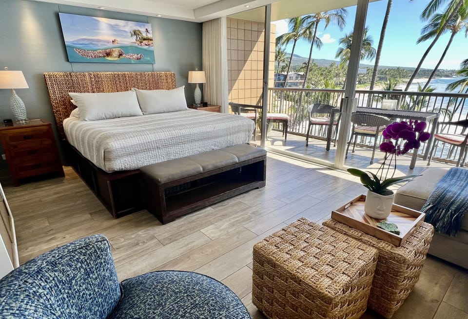 The views inside this rental condo are as beautiful as the ocean views outside.
