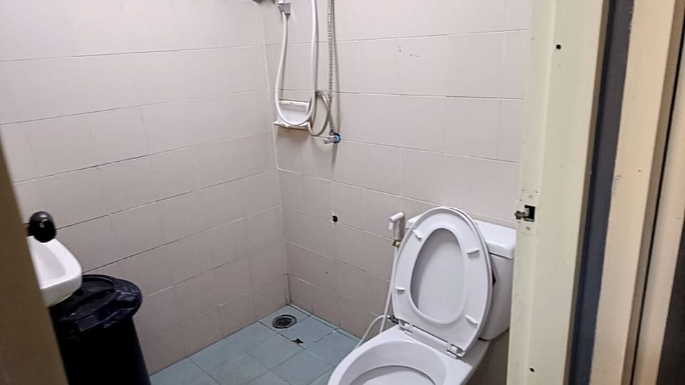 Shower, free toiletries, towels