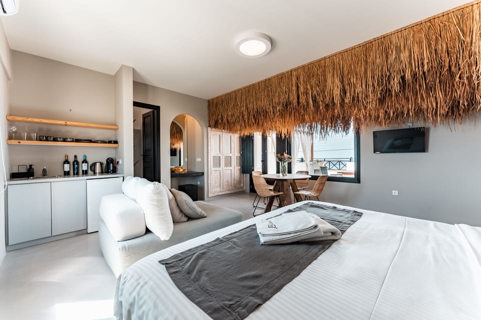 Junior Double Room, Sea View | Egyptian cotton sheets, premium bedding, individually decorated