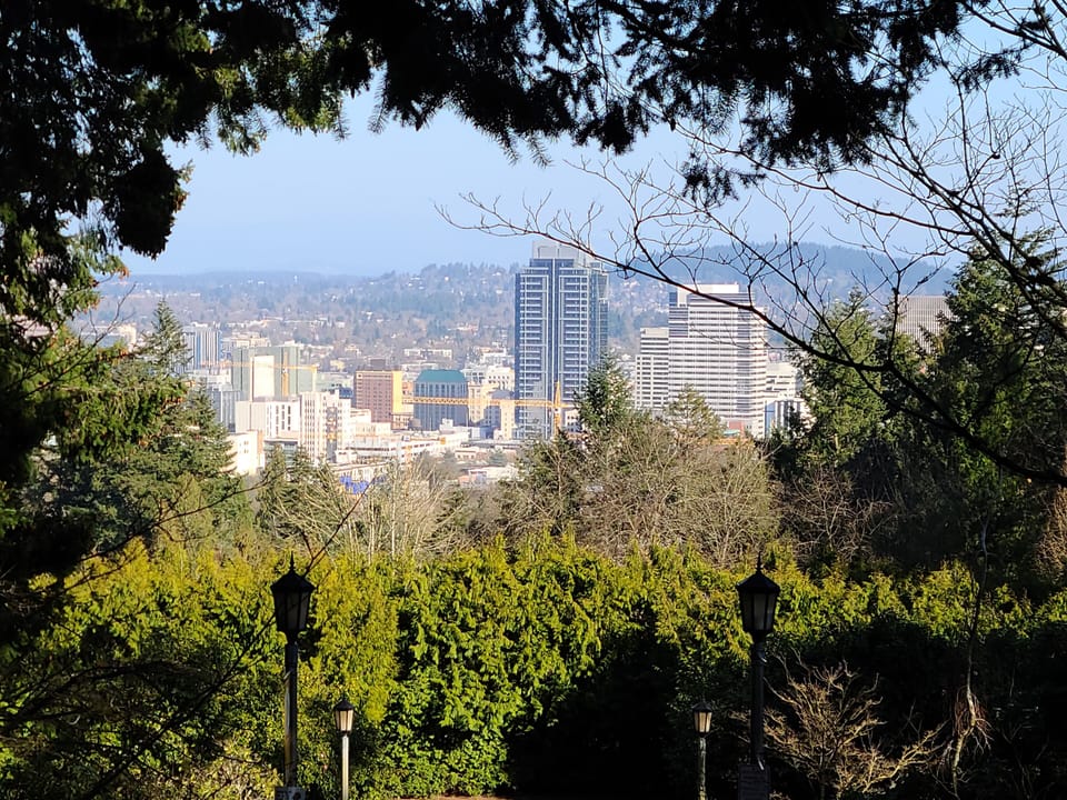 city view from Washington park