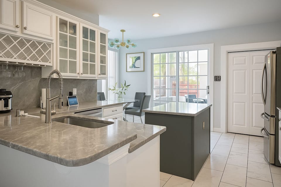 Exotic marble, touch-display appliances